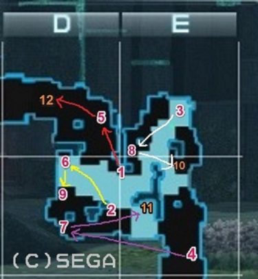 突破演習：龍祭壇　順番スイッチの場所