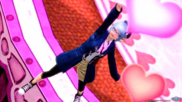 胸のふくらみ、ハートがふわり